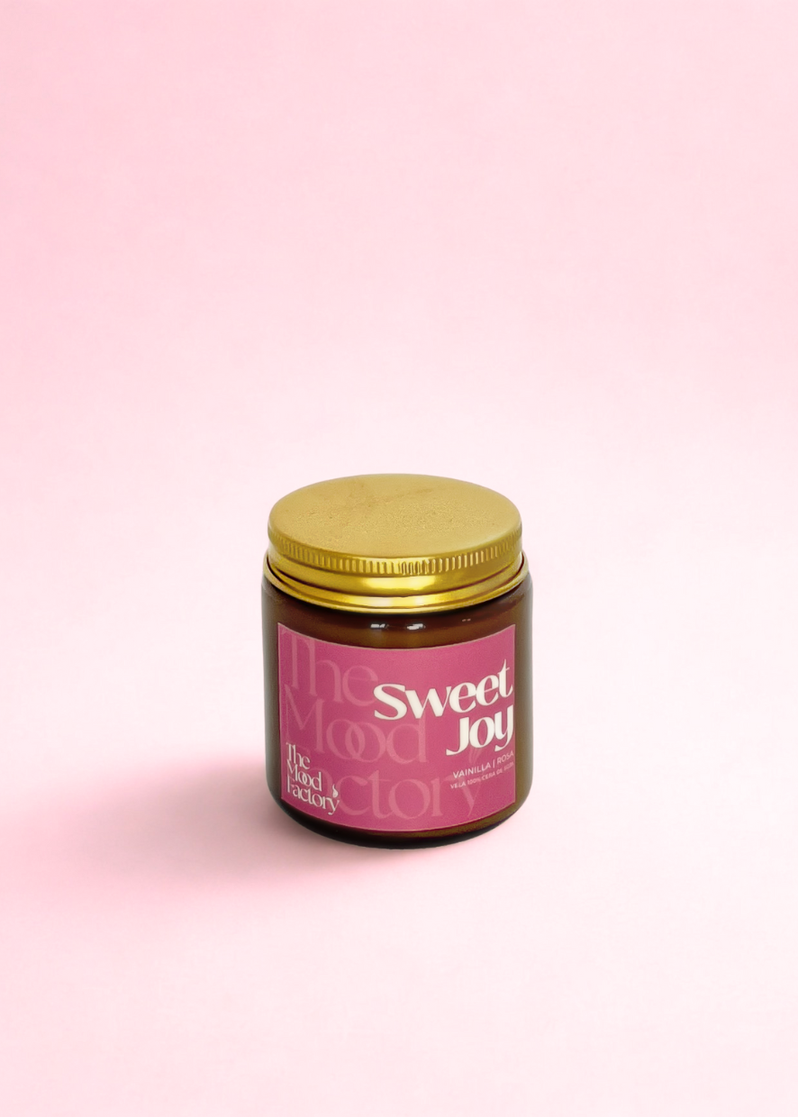 vela cera soja vainilla rosa